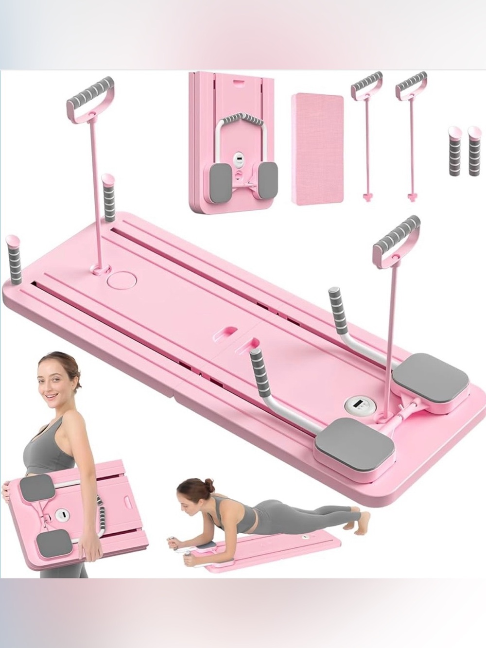 Foldable Pilates reformer board - home workout